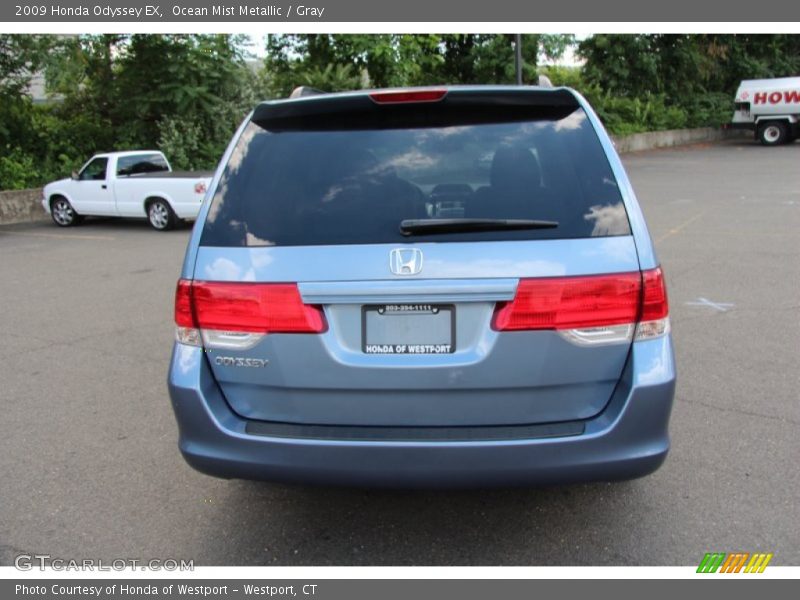 Ocean Mist Metallic / Gray 2009 Honda Odyssey EX