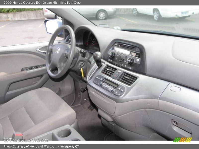 Ocean Mist Metallic / Gray 2009 Honda Odyssey EX