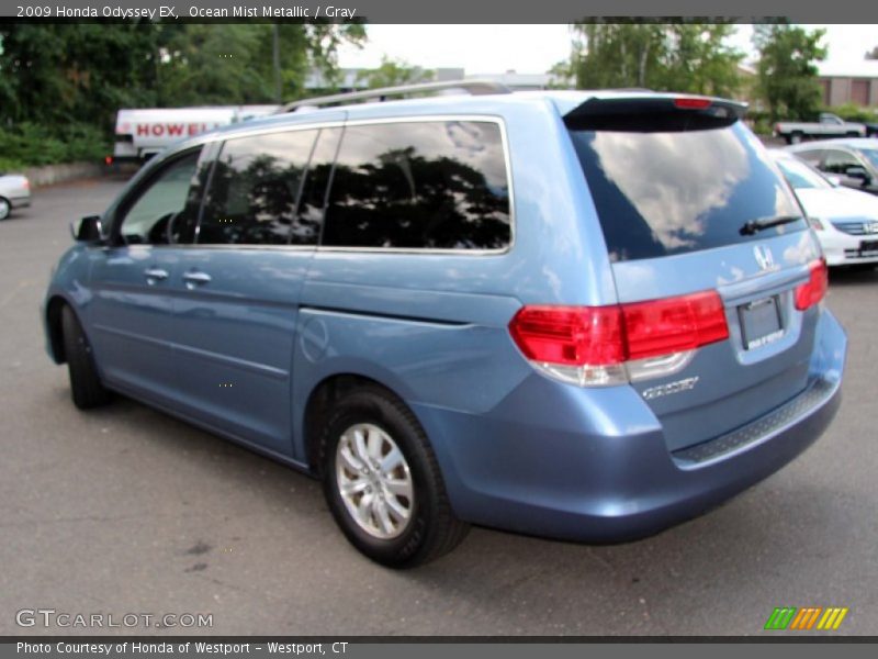 Ocean Mist Metallic / Gray 2009 Honda Odyssey EX