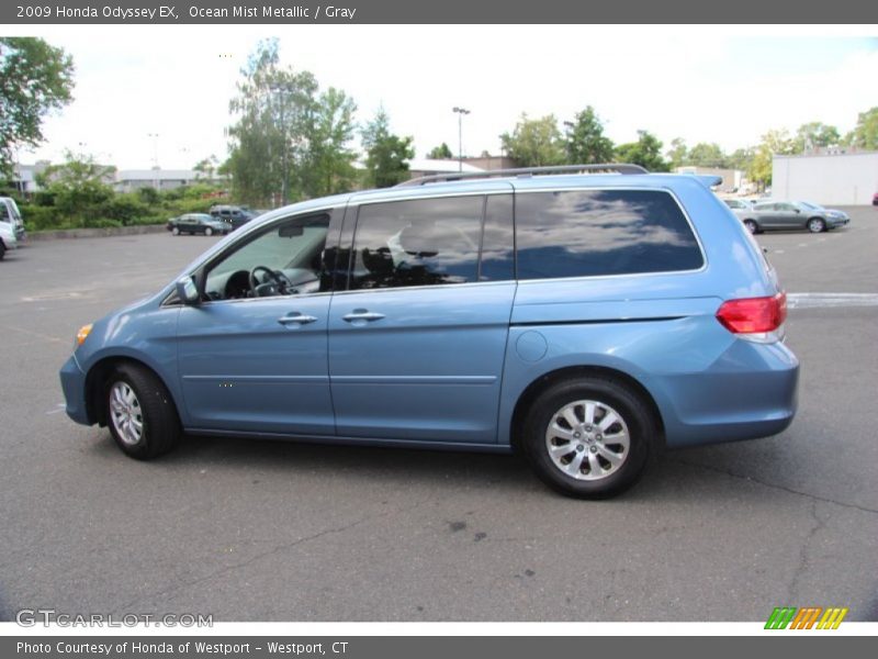 Ocean Mist Metallic / Gray 2009 Honda Odyssey EX