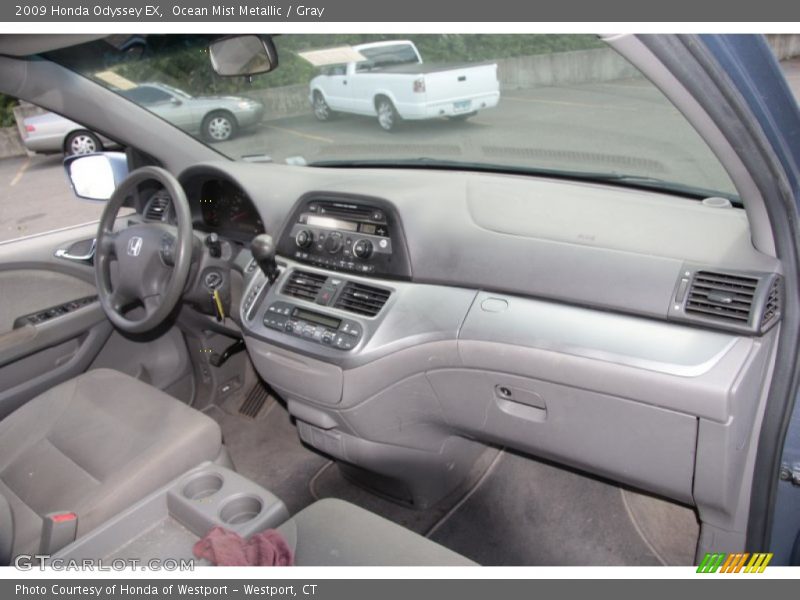 Ocean Mist Metallic / Gray 2009 Honda Odyssey EX