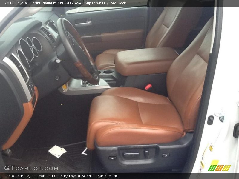 Super White / Red Rock 2012 Toyota Tundra Platinum CrewMax 4x4
