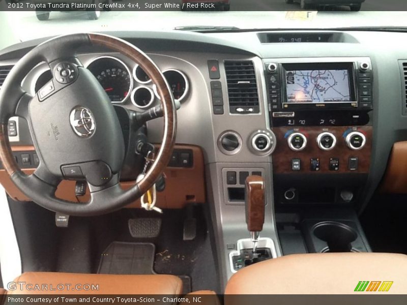 Super White / Red Rock 2012 Toyota Tundra Platinum CrewMax 4x4