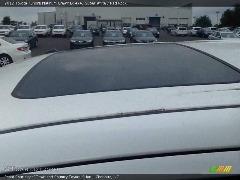 Super White / Red Rock 2012 Toyota Tundra Platinum CrewMax 4x4