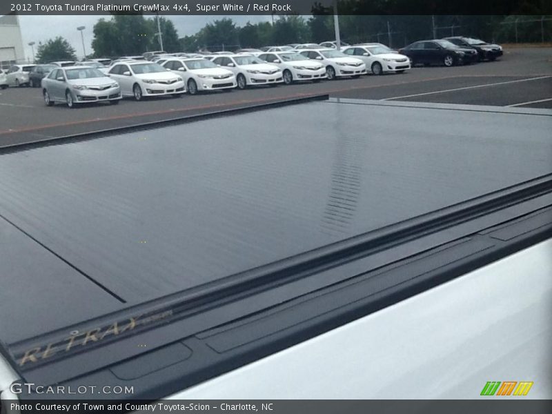 Super White / Red Rock 2012 Toyota Tundra Platinum CrewMax 4x4