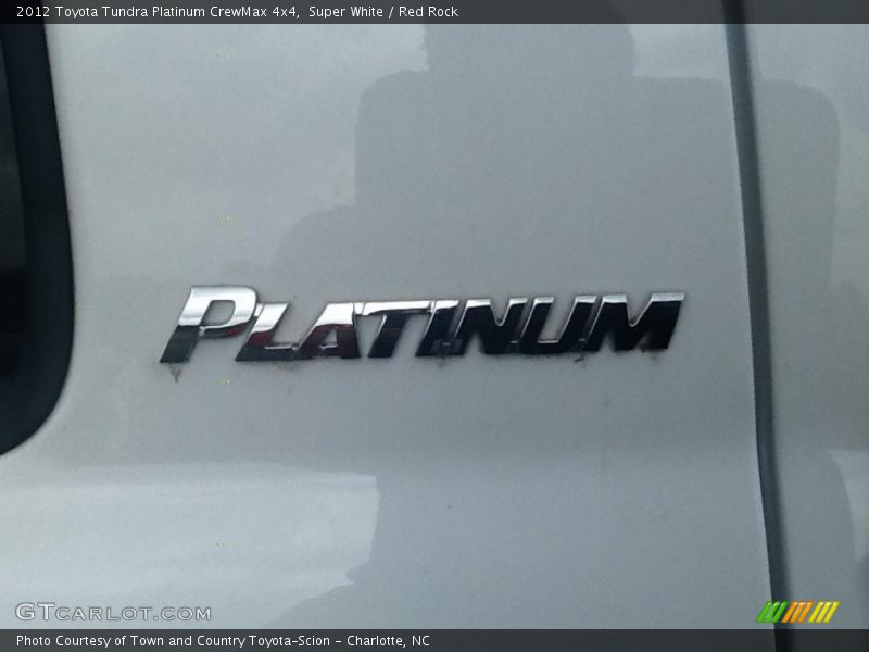 Super White / Red Rock 2012 Toyota Tundra Platinum CrewMax 4x4
