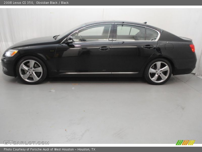 Obsidian Black / Black 2008 Lexus GS 350