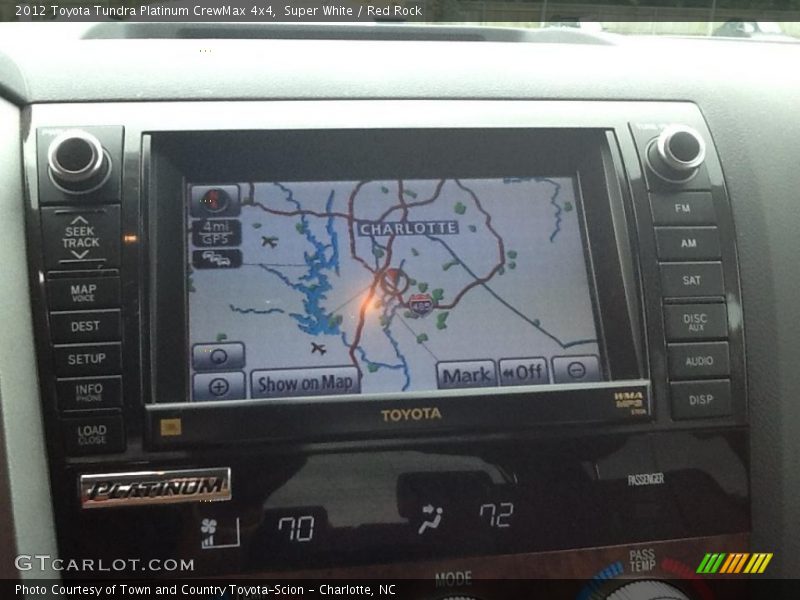 Super White / Red Rock 2012 Toyota Tundra Platinum CrewMax 4x4