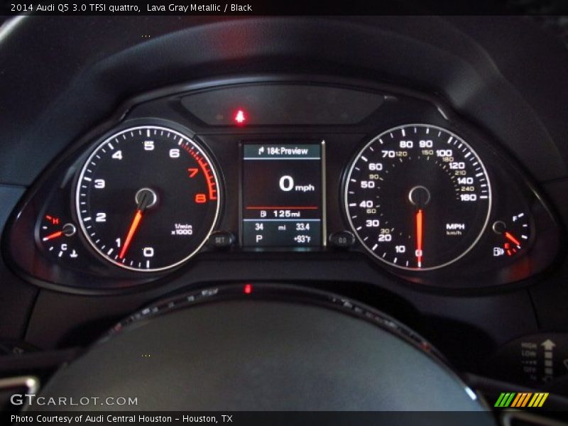 Lava Gray Metallic / Black 2014 Audi Q5 3.0 TFSI quattro