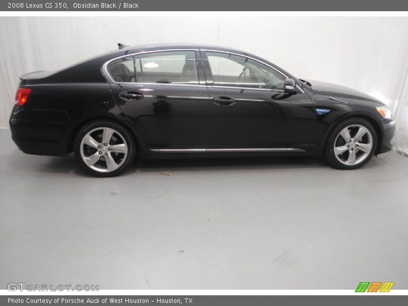 Obsidian Black / Black 2008 Lexus GS 350
