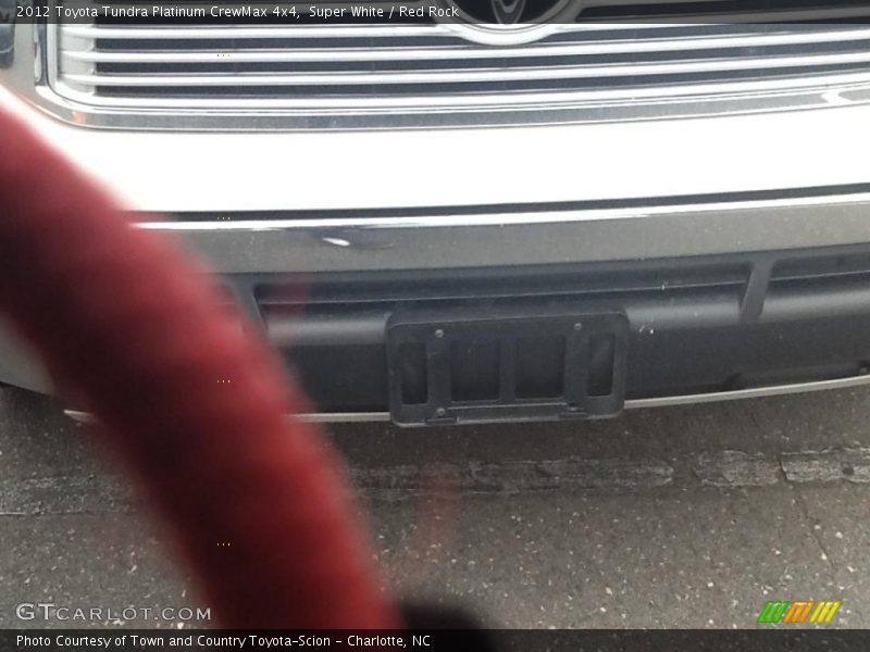 Super White / Red Rock 2012 Toyota Tundra Platinum CrewMax 4x4