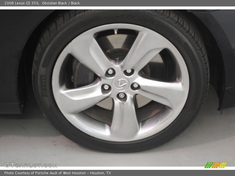 Obsidian Black / Black 2008 Lexus GS 350