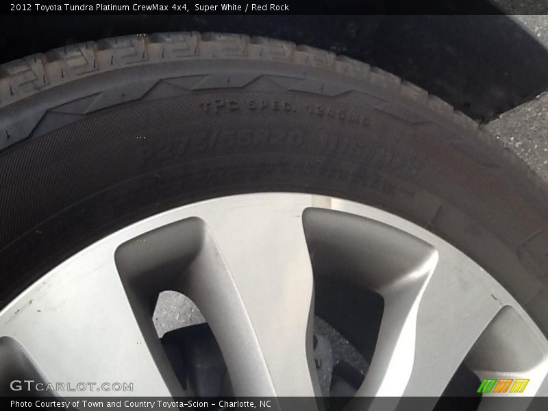 Super White / Red Rock 2012 Toyota Tundra Platinum CrewMax 4x4