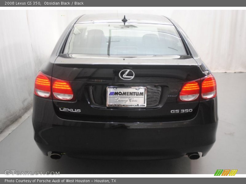 Obsidian Black / Black 2008 Lexus GS 350