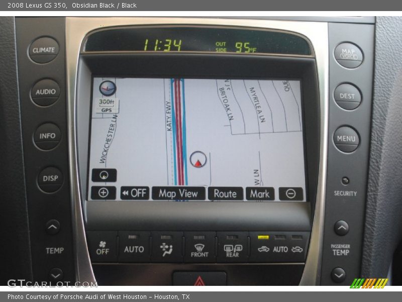 Obsidian Black / Black 2008 Lexus GS 350