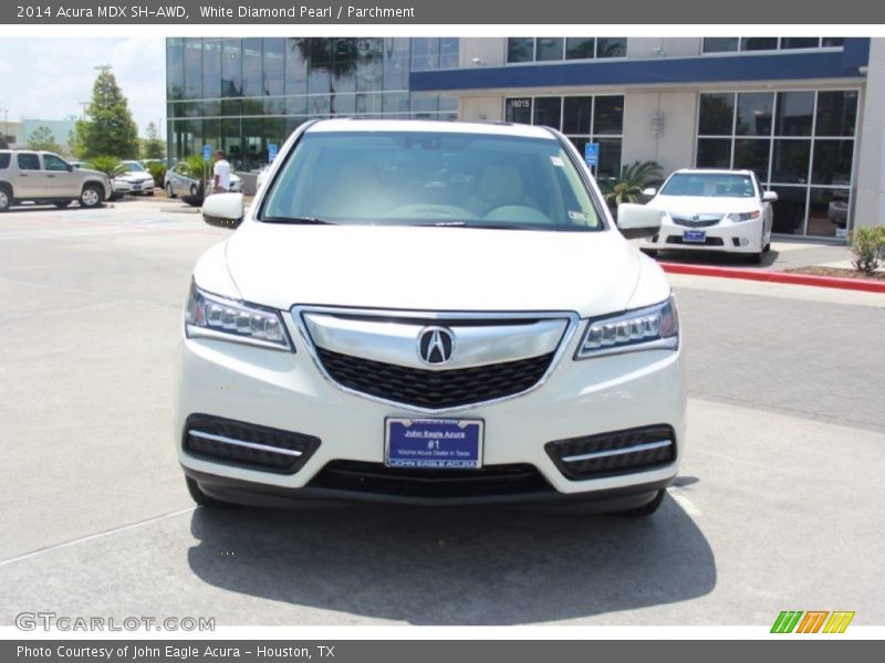 White Diamond Pearl / Parchment 2014 Acura MDX SH-AWD