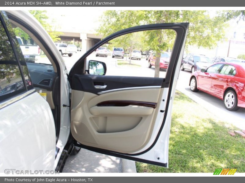 White Diamond Pearl / Parchment 2014 Acura MDX SH-AWD
