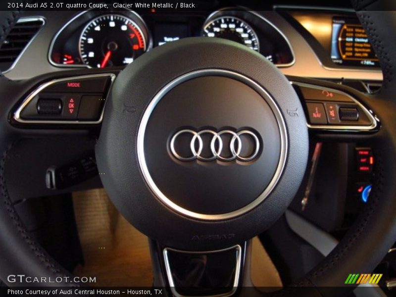 Glacier White Metallic / Black 2014 Audi A5 2.0T quattro Coupe
