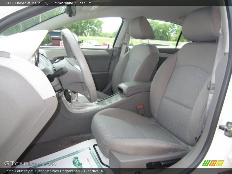 Summit White / Titanium 2012 Chevrolet Malibu LS