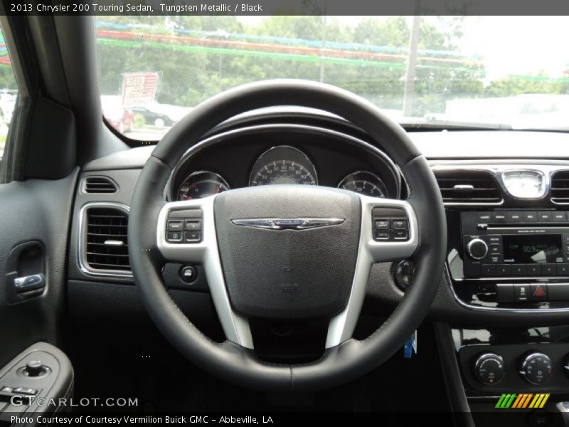 Tungsten Metallic / Black 2013 Chrysler 200 Touring Sedan