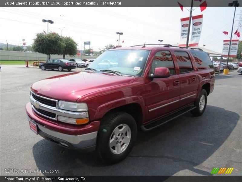 Sport Red Metallic / Tan/Neutral 2004 Chevrolet Suburban 1500