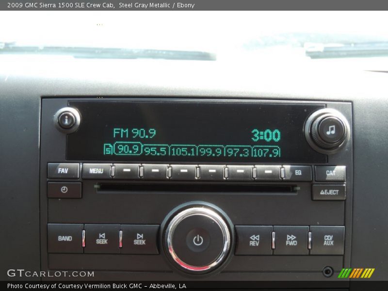 Steel Gray Metallic / Ebony 2009 GMC Sierra 1500 SLE Crew Cab