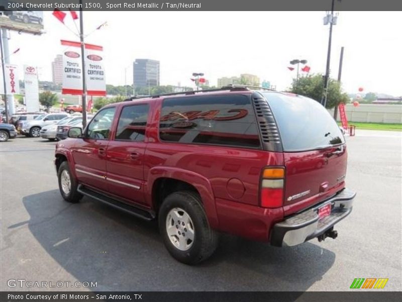Sport Red Metallic / Tan/Neutral 2004 Chevrolet Suburban 1500