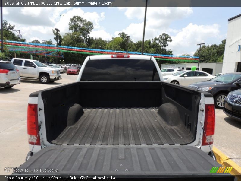 Summit White / Ebony 2009 GMC Sierra 1500 SLE Crew Cab