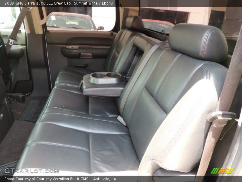 Summit White / Ebony 2009 GMC Sierra 1500 SLE Crew Cab