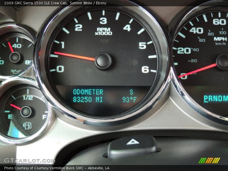 Summit White / Ebony 2009 GMC Sierra 1500 SLE Crew Cab