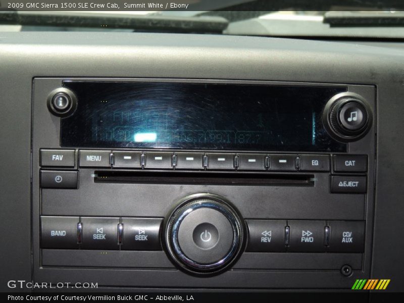 Summit White / Ebony 2009 GMC Sierra 1500 SLE Crew Cab