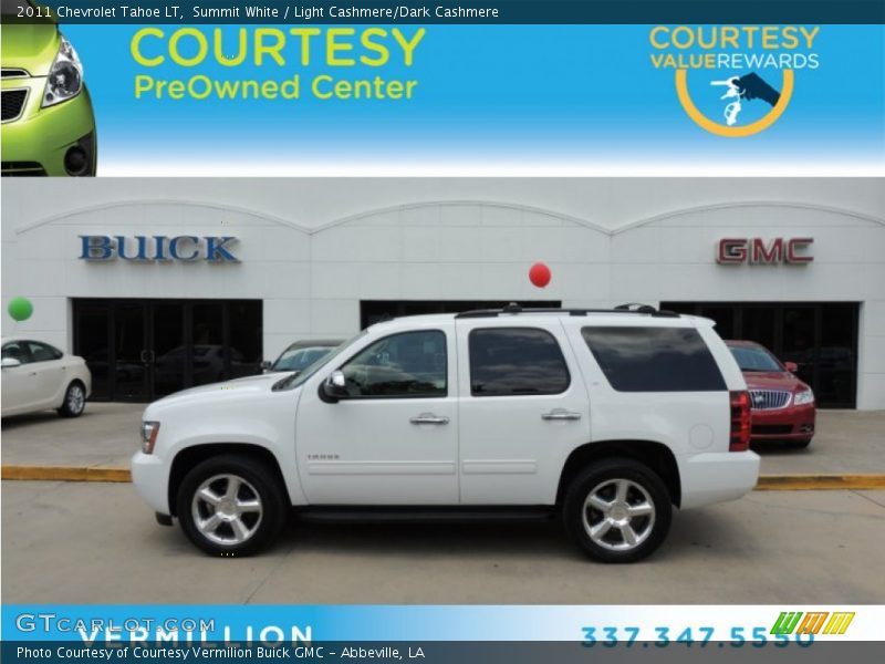 Summit White / Light Cashmere/Dark Cashmere 2011 Chevrolet Tahoe LT