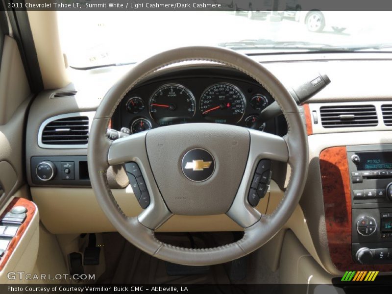 Summit White / Light Cashmere/Dark Cashmere 2011 Chevrolet Tahoe LT
