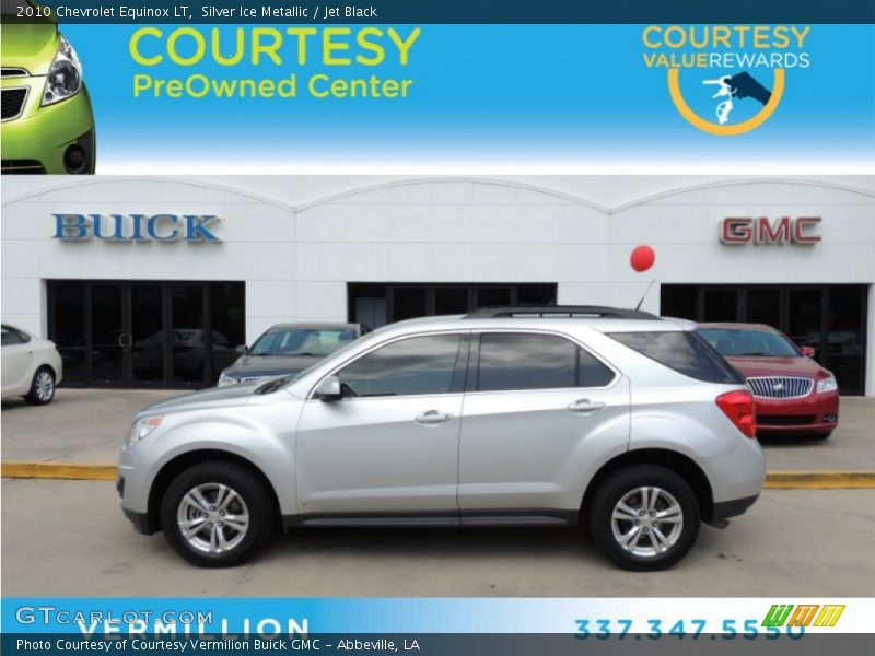 Silver Ice Metallic / Jet Black 2010 Chevrolet Equinox LT