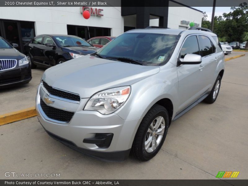 Silver Ice Metallic / Jet Black 2010 Chevrolet Equinox LT