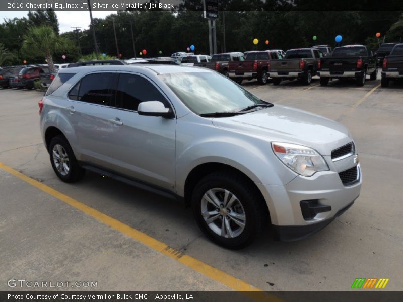 Silver Ice Metallic / Jet Black 2010 Chevrolet Equinox LT