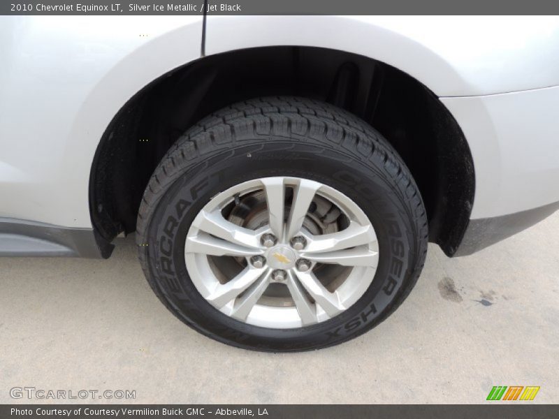 Silver Ice Metallic / Jet Black 2010 Chevrolet Equinox LT