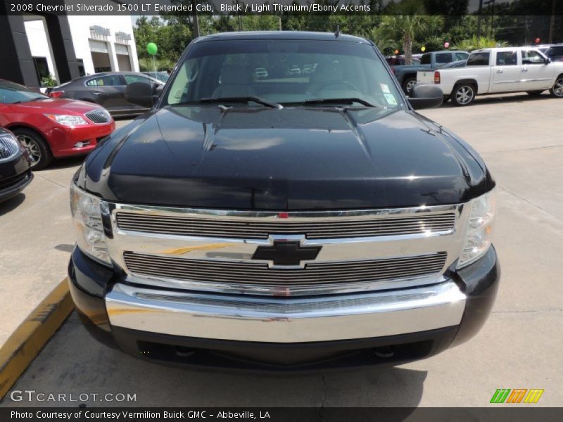 Black / Light Titanium/Ebony Accents 2008 Chevrolet Silverado 1500 LT Extended Cab