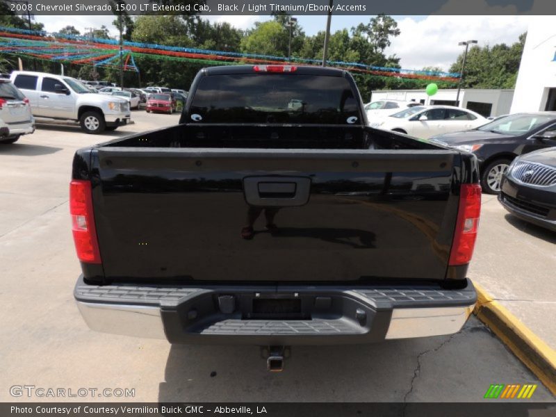 Black / Light Titanium/Ebony Accents 2008 Chevrolet Silverado 1500 LT Extended Cab