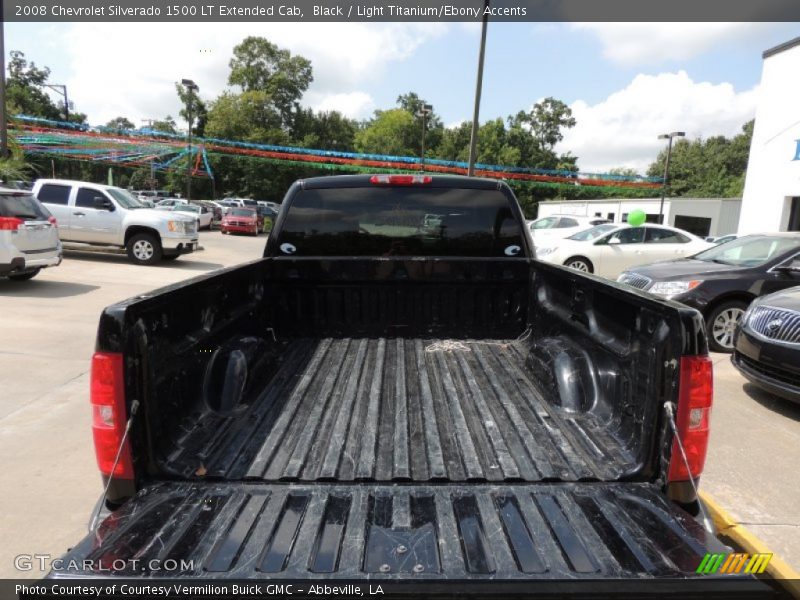 Black / Light Titanium/Ebony Accents 2008 Chevrolet Silverado 1500 LT Extended Cab