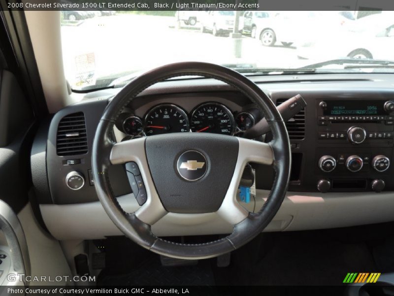 Black / Light Titanium/Ebony Accents 2008 Chevrolet Silverado 1500 LT Extended Cab