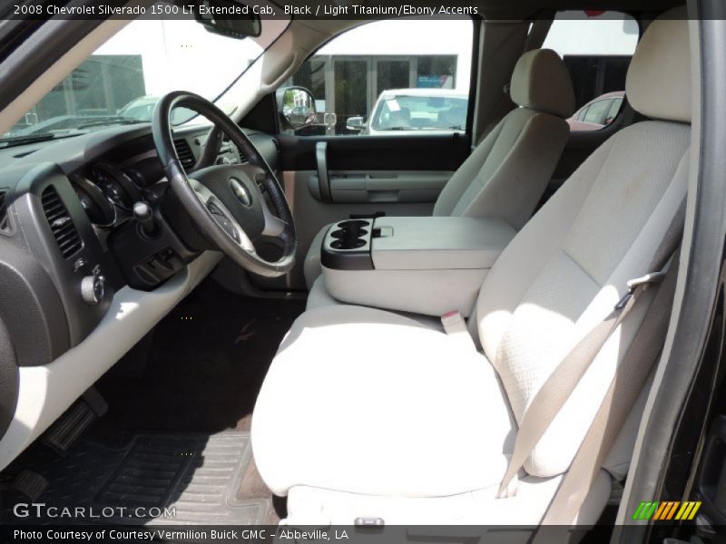 Black / Light Titanium/Ebony Accents 2008 Chevrolet Silverado 1500 LT Extended Cab