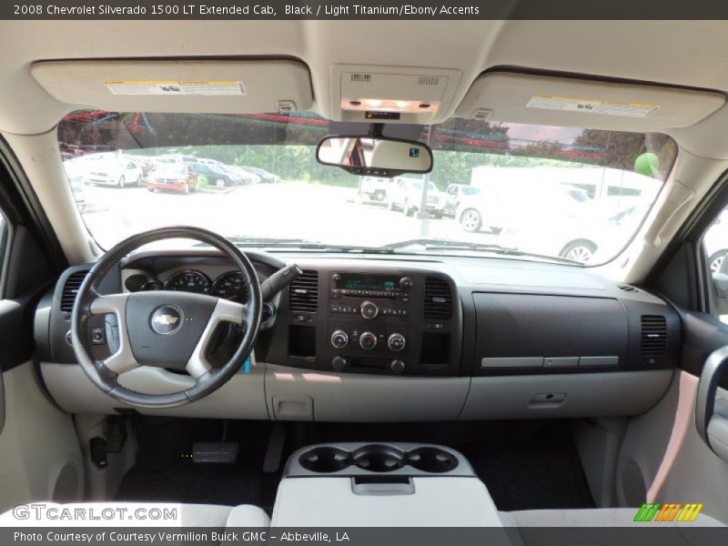 Black / Light Titanium/Ebony Accents 2008 Chevrolet Silverado 1500 LT Extended Cab