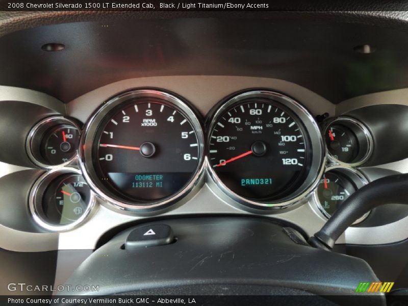 Black / Light Titanium/Ebony Accents 2008 Chevrolet Silverado 1500 LT Extended Cab