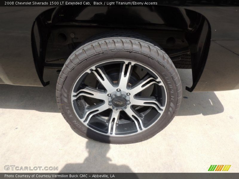 Black / Light Titanium/Ebony Accents 2008 Chevrolet Silverado 1500 LT Extended Cab