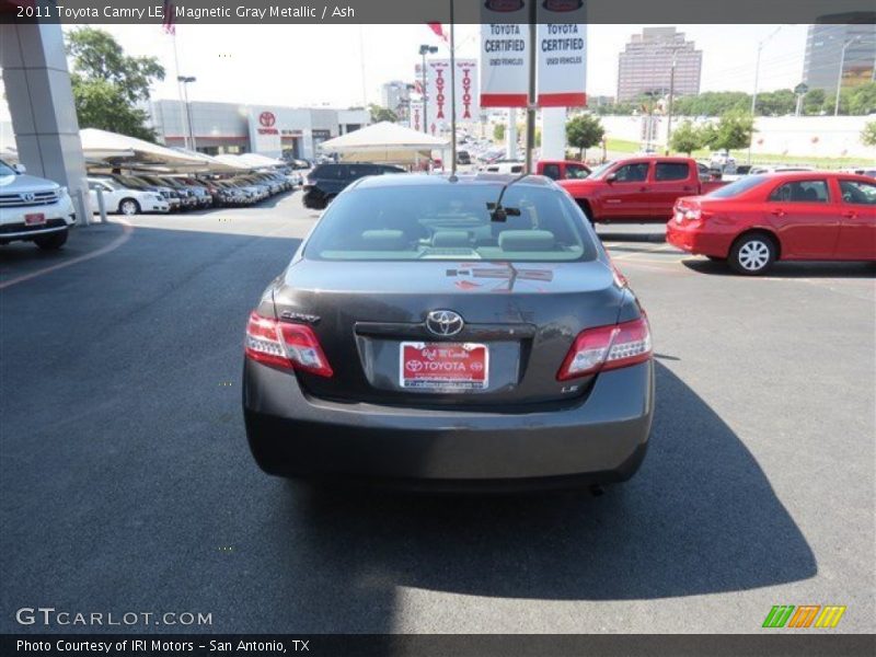Magnetic Gray Metallic / Ash 2011 Toyota Camry LE