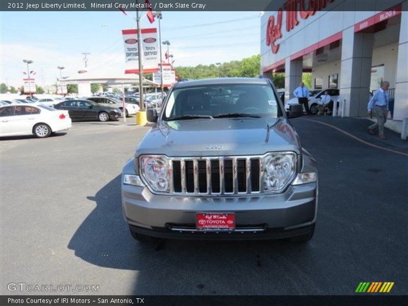 Mineral Gray Metallic / Dark Slate Gray 2012 Jeep Liberty Limited