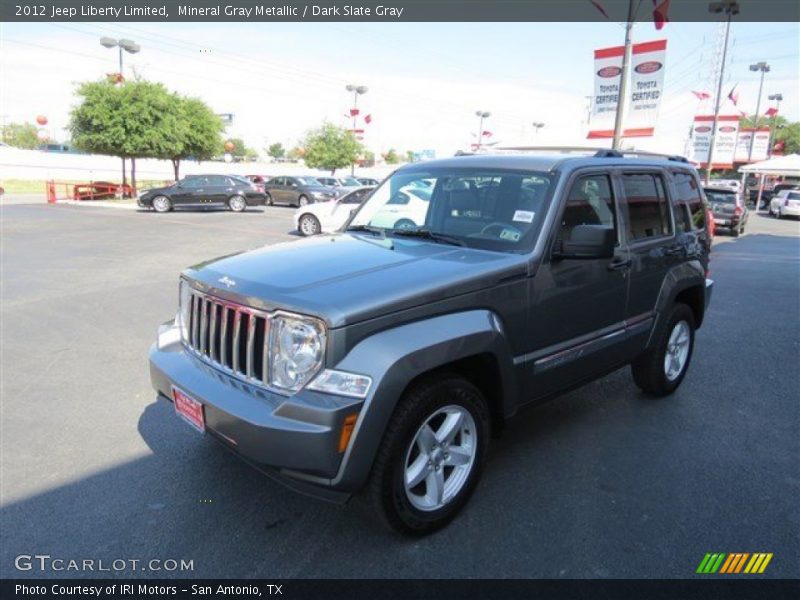 Mineral Gray Metallic / Dark Slate Gray 2012 Jeep Liberty Limited