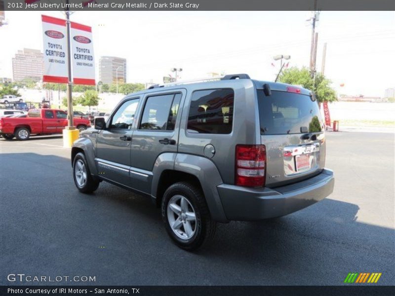 Mineral Gray Metallic / Dark Slate Gray 2012 Jeep Liberty Limited