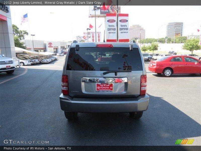 Mineral Gray Metallic / Dark Slate Gray 2012 Jeep Liberty Limited